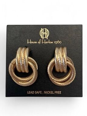 NWT House of Harlow Knot earrings